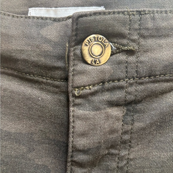 PISTOLA Olive Camouflage Cargo Utility Pants High Rise Relaxed Trousers Sz 33 - Picture 12 of 12
